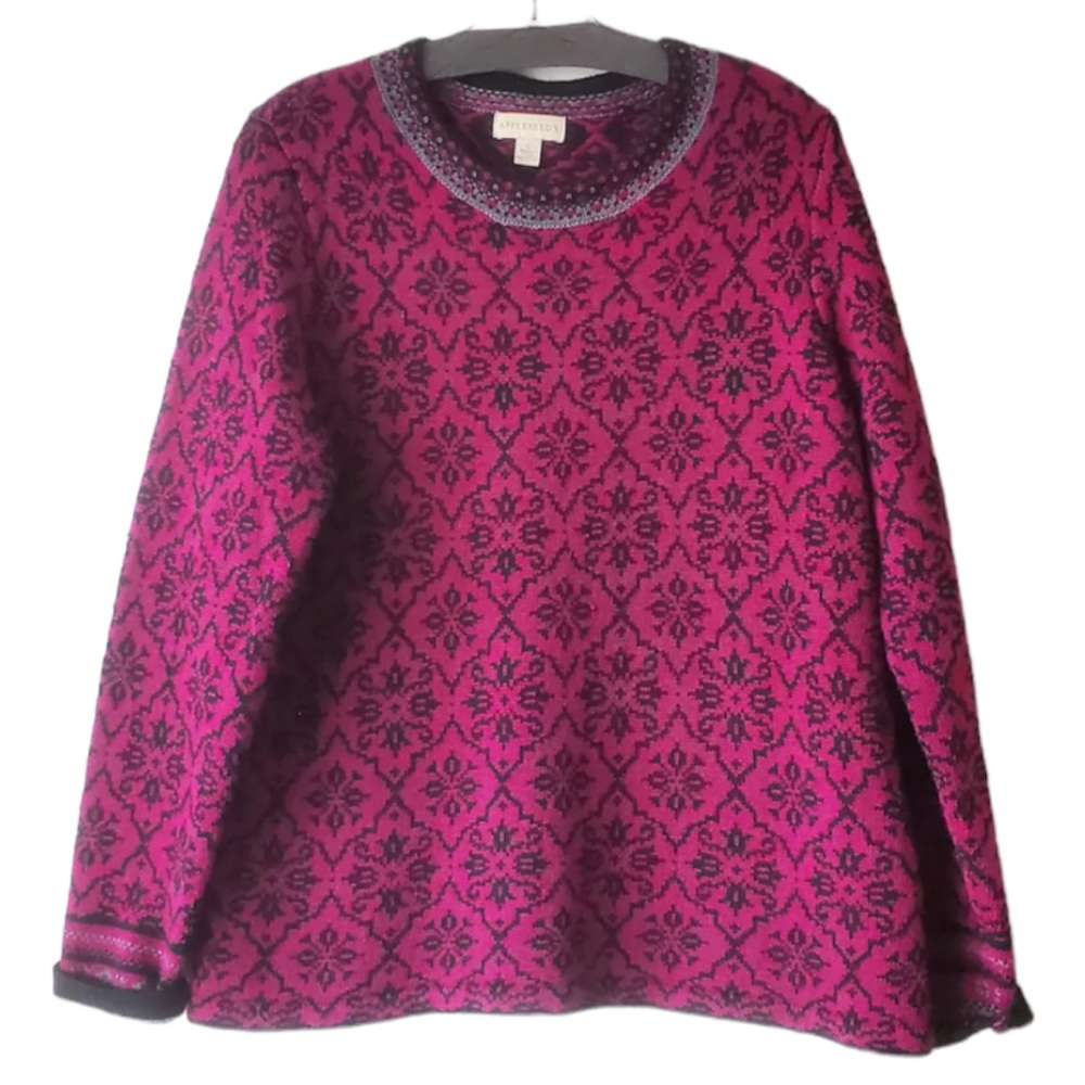 Appleseed’s Magenta Sweater Size L